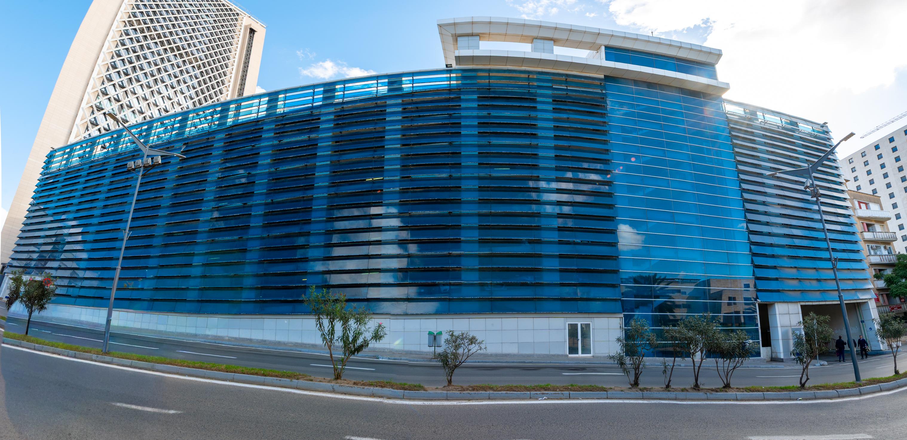 Détail de façade en verre